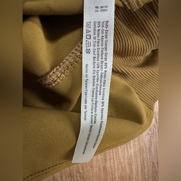 Free People Movement Khaki Before You Go Leggings Size Large - Picture 13 of 13